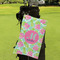 Preppy Hibiscus Microfiber Golf Towels - Small - LIFESTYLE