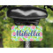 Preppy Hibiscus Mini License Plate on Bicycle - LIFESTYLE Two holes