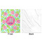 Preppy Hibiscus Minky Blanket - 50"x60" - Single Sided - Front & Back