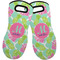 Preppy Hibiscus Neoprene Oven Mitts - Set of 2 w/ Name and Initial