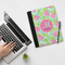 Preppy Hibiscus Notebook Padfolio - LIFESTYLE (large)