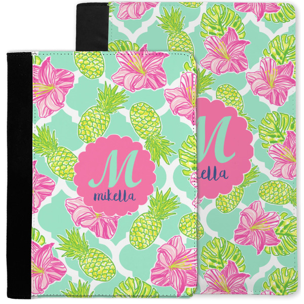 Preppy Hibiscus Notebook Padfolio - MAIN
