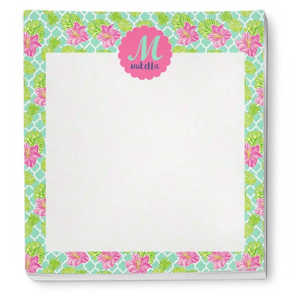 Preppy Hibiscus Notepad - Apvl