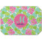 Preppy Hibiscus Octagon Placemat - Single front