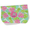 Preppy Hibiscus Burp Cloth - Fleece w/ Name and Initial