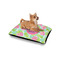 Preppy Hibiscus Outdoor Dog Beds - Small - IN CONTEXT