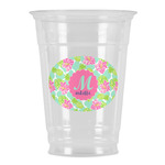 Preppy Hibiscus Party Cups - 16oz (Personalized)