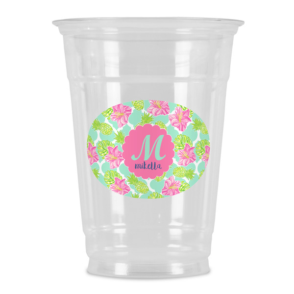Custom Preppy Hibiscus Party Cups - 16oz (Personalized)