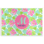 Preppy Hibiscus Disposable Paper Placemats (Personalized)