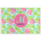 Preppy Hibiscus Disposable Paper Placemats (Personalized)