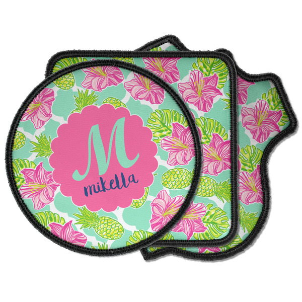Custom Preppy Hibiscus Iron on Patches (Personalized)