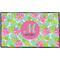 Preppy Hibiscus Door Mat - 60"x36" (Personalized)