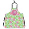 Preppy Hibiscus Apron Without Pockets w/ Name and Initial
