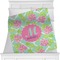 Preppy Hibiscus Minky Blanket (Personalized)