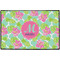 Preppy Hibiscus Door Mat - 36"x24" (Personalized)