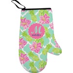 Preppy Hibiscus Right Oven Mitt (Personalized)