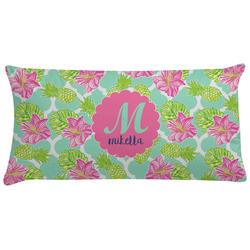 Preppy Hibiscus Pillow Case - King (Personalized)