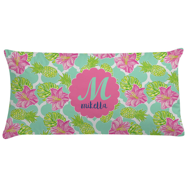 Custom Preppy Hibiscus Pillow Case - King (Personalized)