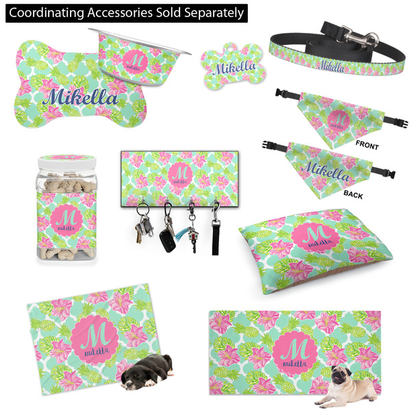 Preppy Hibiscus Customized Pet Accessories