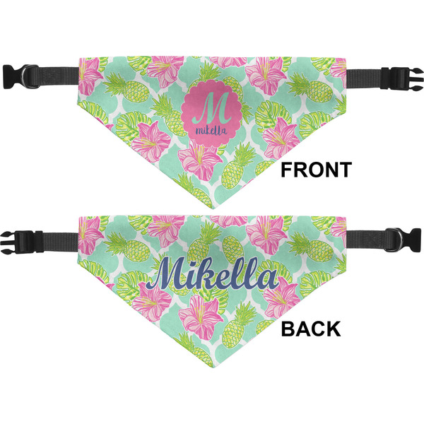 Preppy Hibiscus Pet Bandana Approval
