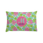 Preppy Hibiscus Pillow Case - Standard (Personalized)