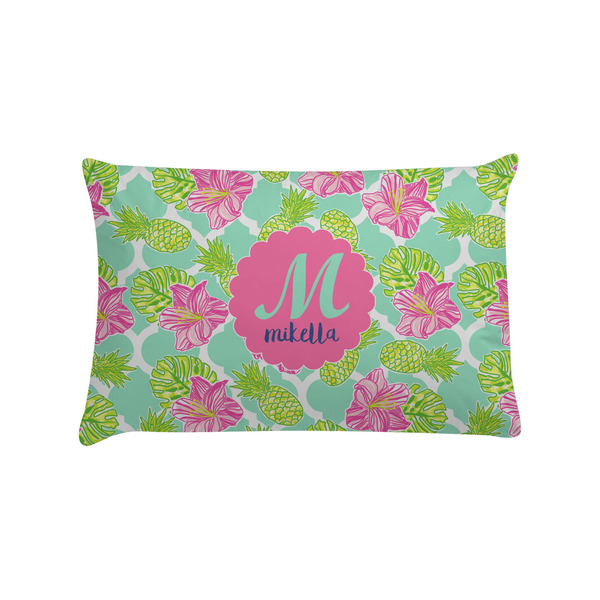Custom Preppy Hibiscus Pillow Case - Standard (Personalized)
