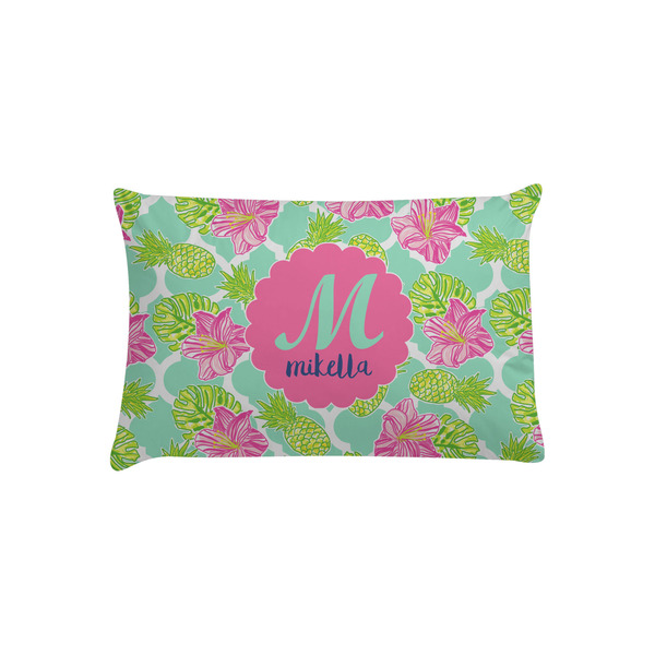 Custom Preppy Hibiscus Pillow Case - Toddler (Personalized)