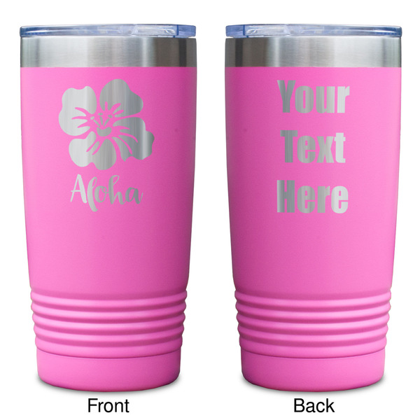 Preppy Hibiscus Pink Polar Camel Tumbler - 20oz - Double Sided - Approval