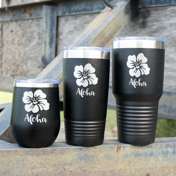 Preppy Hibiscus Polar Camel Tumblers - Group Shot