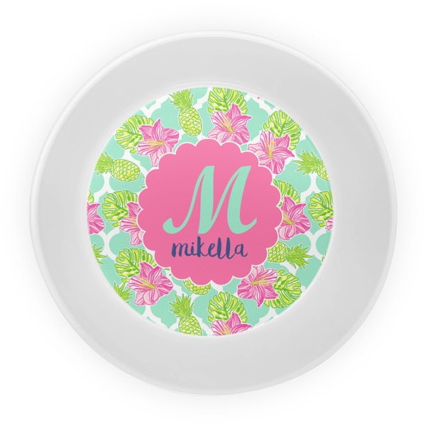 Preppy Hibiscus Melamine Bowl - Center
