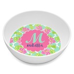 Preppy Hibiscus Melamine Bowl - 8 oz (Personalized)