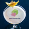 Preppy Hibiscus Printed Drink Topper - XLarge - In Context