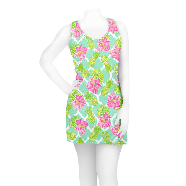 Preppy Hibiscus Racerback Dress - On Model - Front