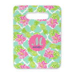 Preppy Hibiscus Rectangular Trivet with Handle (Personalized)