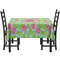 Preppy Hibiscus Rectangular Tablecloths - Side View