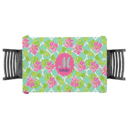 Preppy Hibiscus Tablecloth - 58"x58" (Personalized)