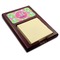 Preppy Hibiscus Red Mahogany Sticky Note Holder - Angle