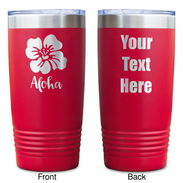 Preppy Hibiscus Red Polar Camel Tumbler - 20oz - Double Sided - Approval