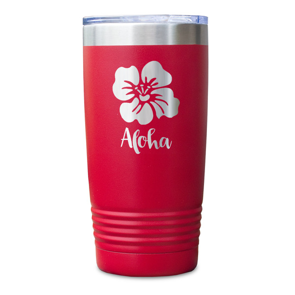 Preppy Hibiscus Red Polar Camel Tumbler - 20oz - Single Sided - Approval