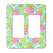 Preppy Hibiscus Rocker Light Switch Covers - Double - MAIN