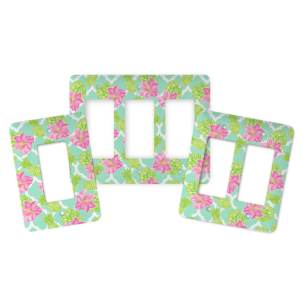 Preppy Hibiscus Rocker Light Switch Covers - Parent - ALL VARIATIONS