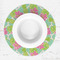 Preppy Hibiscus Round Linen Placemats - LIFESTYLE (single)