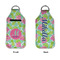 Preppy Hibiscus Sanitizer Holder Keychain - Large APPROVAL (Flat)