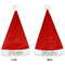 Preppy Hibiscus Santa Hats - Front and Back (Double Sided Print) APPROVAL