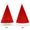 Preppy Hibiscus Santa Hats - Front and Back (Single Print) APPROVAL