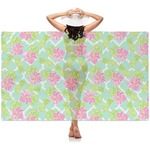 Preppy Hibiscus Sheer Sarong (Personalized)