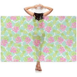 Preppy Hibiscus Sheer Sarong