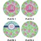 Preppy Hibiscus Set of Appetizer / Dessert Plates (Approval)