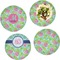 Preppy Hibiscus Set of Lunch / Dinner Plates