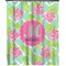 Preppy Hibiscus Extra Long Shower Curtain - 70"x84" (Personalized)